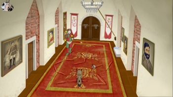 Sandra and Woo in The Cursed Adventure Screenshot
